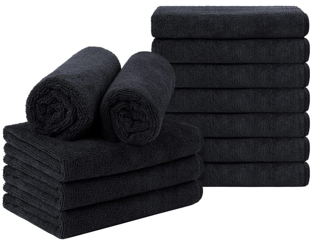 black salon towel for professional use – Decent Towels