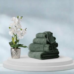 zero_twist_cotton_decent_towel_green